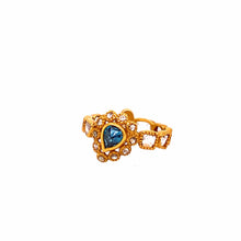 Load image into Gallery viewer, Luminosity 20K Yellow gold with blue fancy statement ring - Coomi
