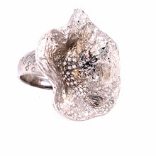 Load image into Gallery viewer, Serenity Large white Gold Flower Ring - Coomi
