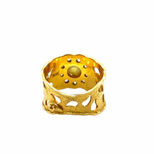 Load image into Gallery viewer, Luminosity 20K Statement Ring with Paisley - Coomi
