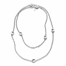 Load image into Gallery viewer, Sterling Silver Long Flower Necklace - Coomi
