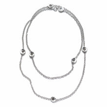 Load image into Gallery viewer, Sterling Silver Long Flower Necklace - Coomi
