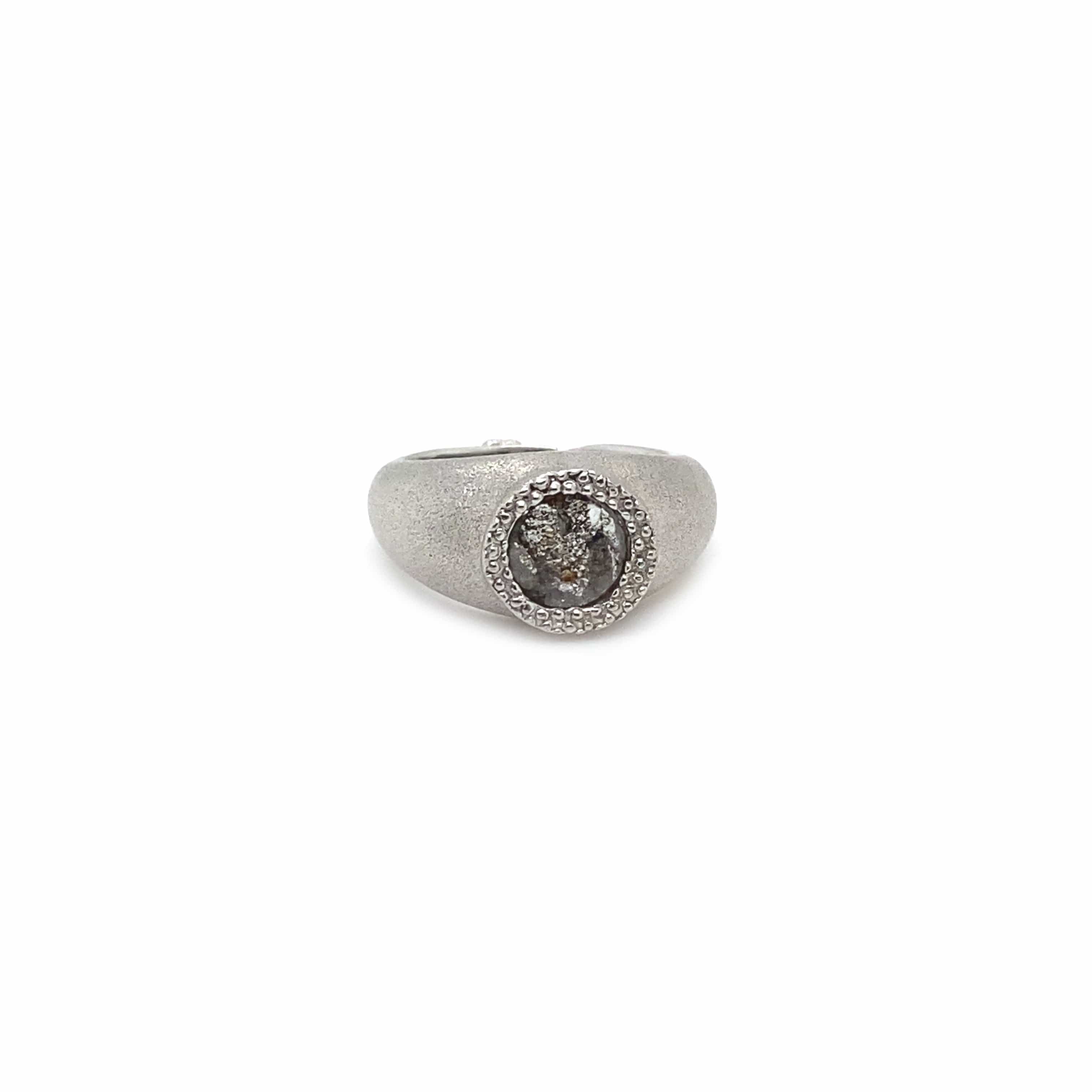 Rain Sterling Silver Single Rose-Cut Band Ring - Coomi