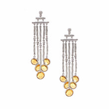 Load image into Gallery viewer, Rain Sterling Silver Citrine Chandelier Earrings - Coomi
