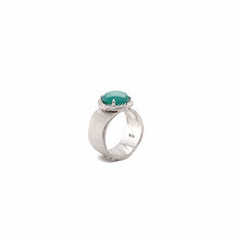 Load image into Gallery viewer, Rain Sterling Silver Green Agate Band Ring - Coomi

