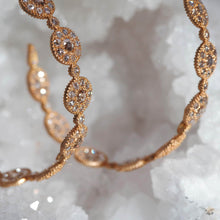 Load image into Gallery viewer, 18K Eternity Opera Diamond Hoop Earrings - Coomi
