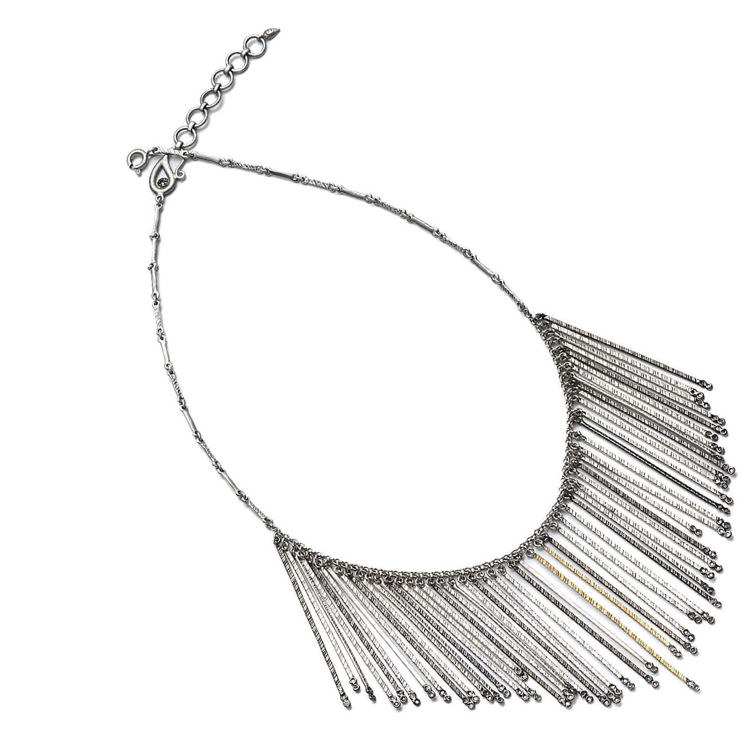 Spring Silver and Gold Bib Necklace - Coomi